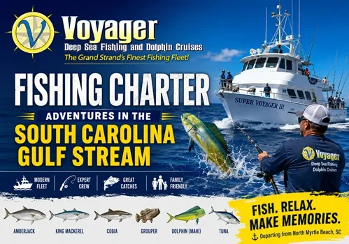 Fishing Charter Adventures Along the South Carolina Gulf Stream